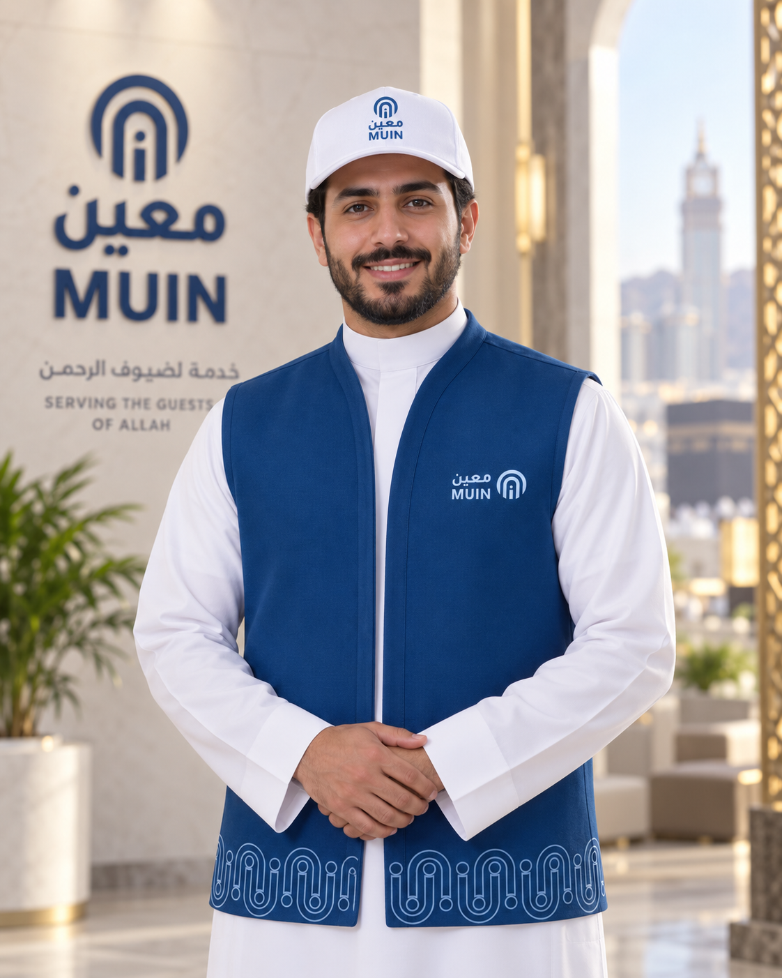 Moeen uniform worn by a service representative